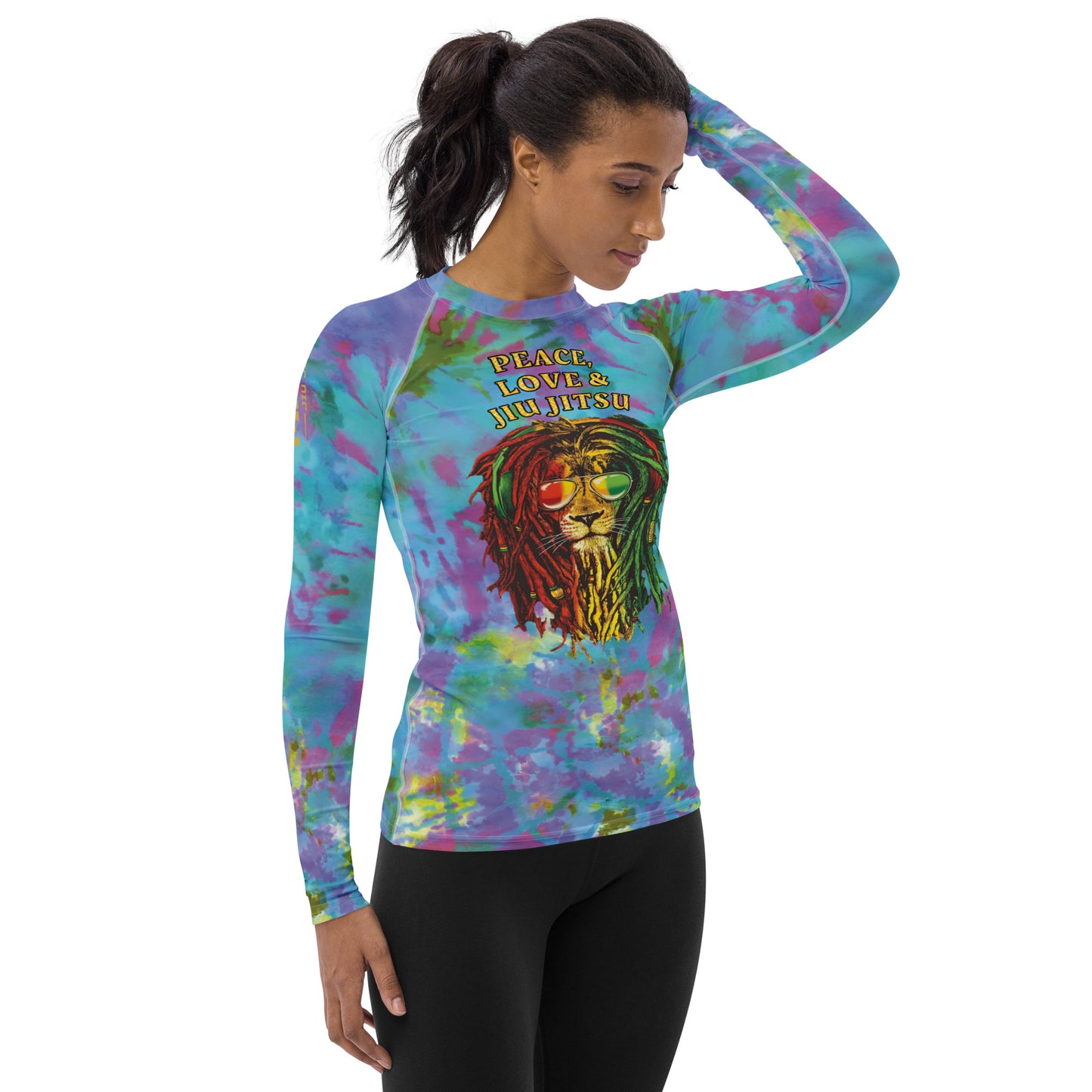 Women's Peace, Love & Jiu Jitsu Rash Guard