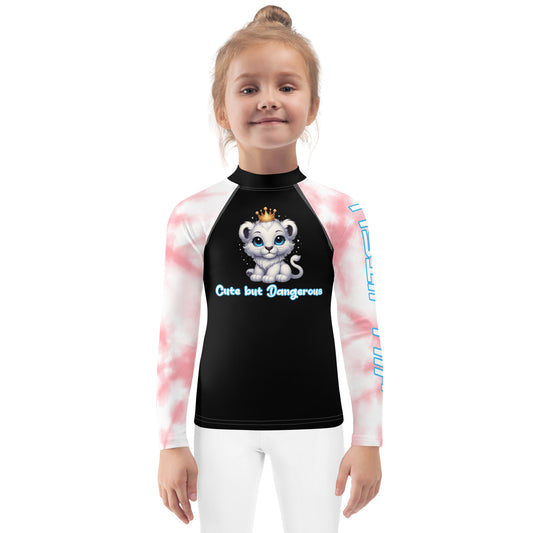 Young ones Cute but Dangerous Rash Guard (3t-7)