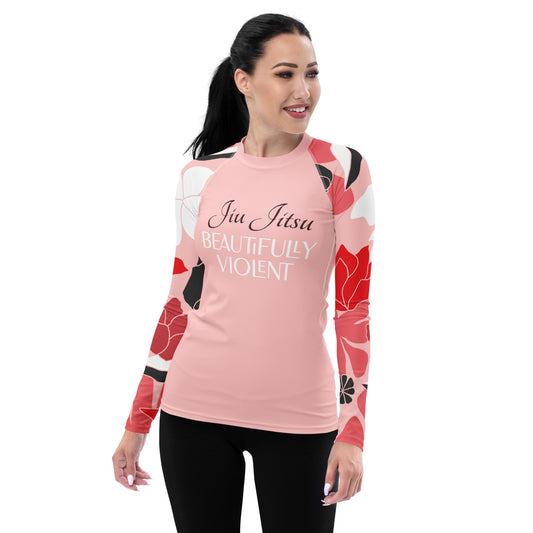 Women's Beautifully Violent Rash Guard