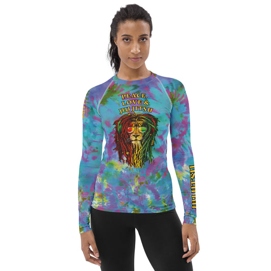 Women's Peace, Love & Jiu Jitsu Rash Guard