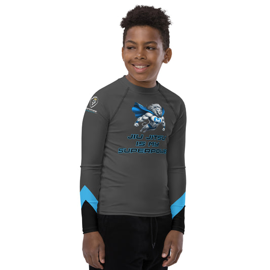 Youth Superpowers Rash Guard